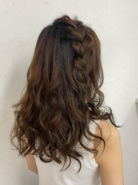 ヘアーセットサロン ピンキー(Hairset Salon Pinky) 編pinky.編み込みワンポイント