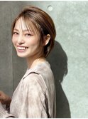 ひし形ショートボブ/ベリーショート/神楽坂/新宿