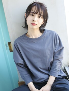 バース(BIRTH) 天神【BIRTH】グレージュアッシュ×耳掛けシースルーバング　9