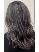 アール ヘアーアンドメイク 妻田店(R Hair&Make) ハイライト×グレージュカラー