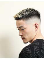 レンゲン(LENGEN)&nbsp;メンズかき上げニュアンスマッシュサイドパート韓国マッシュ