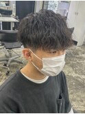 波打ちパーマ/スパイラルパーマ/ツーブロック