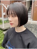 新宿 ボブ ミニボブ ショート 前下がりボブ 切りっぱなしボブ