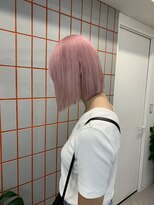 ペレ 渋谷(PELE)&nbsp;斜めバング/グレージュカラー/シルキーベージュ/渋谷/渋谷駅