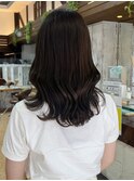 こっくりブラウン/くびれヘア/顔まわりカット