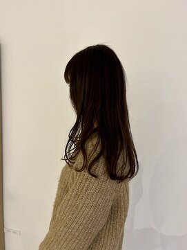 ソイクフ 四条大宮店(SOY-KUFU) 大人可愛い20代30代40代前髪パーマグレーベージュレイヤーロング