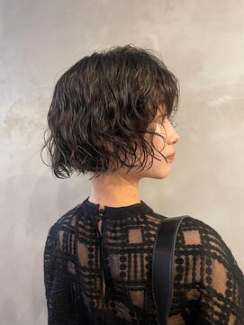 テテコケット(tete coquette) 【若松 詩季】大人ボブ/ニュアンスパーマ/ブリーチなしカラー