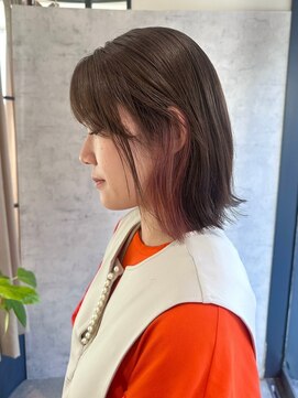 リュミエ ドゥ マッシュ(Lumier de mashu) インナーカラー【ピンク×グレージュ】