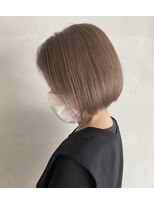 ゲイン(Gain)&nbsp;白髪ぼかし〈ミルクティーブラウン×大人ボブ〉池下/白髪