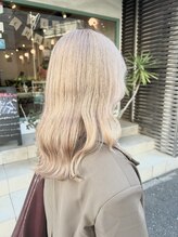 モップス 金沢文庫店(MOPS) ハイトーンベージュ【ブリーチ/金沢文庫駅/ダブルカラー」