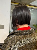 ナループロアオハナ(Nalu pu loa ohana)&nbsp;ぱつっとボブ切りっぱなしボブ顎ラインボブ