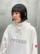 テトヘアー(teto hair)&nbsp;ボブ　刈り上げ　ミニボブ　ぱっつん　前髪　姫カット