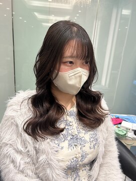 アピッシュ ギンザ(apish ginza) ロングパーマ/韓国風パーマ/韓国ヘア/顔まわりパーマ/nao