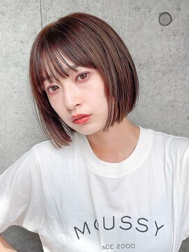 サロウィンフレンテ 新宿三丁目(SALOWIN Frente) 石塚／シースルーバングぱっつんタッセルボブ10代20代30代新宿