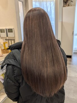 ポジ(poji) 髪質改善カラー　艶カラー　ブラウンカラー　ミディアム