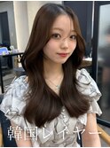 韓国レイヤー/レイヤーカット/顔周りカット/顔周りレイヤー