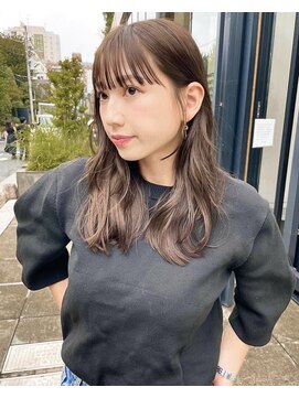 ノラ ヘアーサロン(NORA HAIR SALON) ナチュラル小顔前髪あり後れ毛サイドバング結べるボブくびれヘア