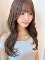 モナ 髪質改善(MONA)&nbsp;【MONA】ヨシンモリ/韓国風/くびれヘア/ブラウンカラー