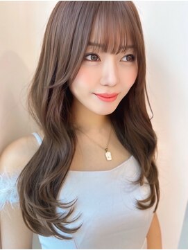 【MONA】ヨシンモリ/韓国風/くびれヘア/ブラウンカラー