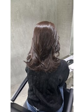 ラック(LUCK) 髪質改善/艶カラー/船橋/くすみベージュ/細めハイライト