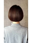30代40代にもおすすめ上品ショートボブ/丸みボブ