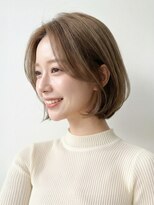 グランツ(GLANZ) 大人透明感ベージュの丸みコンパクトボブ
