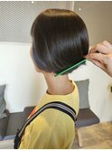 ショートボブ前髪ありイメチェン20代30代40代50代インナーカラー