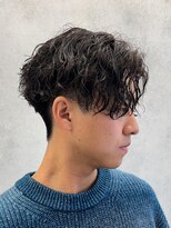 ルースト 南堀江店(ROOST) 刈り上げセンターパート/波巻きツイストスパイラル/南堀江