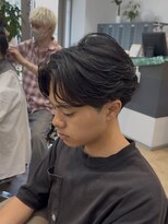 アロー 船橋店(AROH) 韓国風フェザーパーマ×センターパート