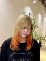 セブンベルベット(7 Velvet) beige × orange