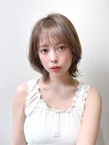 リブランド 銀座(REBRAND) ひし形くびれショートボブベージュカラーシースルー