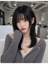 ケア 神戸(CARE)&nbsp;ダークブラウン×ハッシュカット