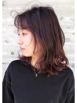 イーズ(e's) インナーカラーチェリー☆ランダムに入れておしゃれ【佐久間】