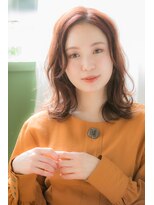 オモルフィ(Omorfi)&nbsp;外ハネウェーブ×ブロッサムカラー