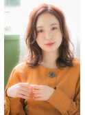 外ハネウェーブ×ブロッサムカラー