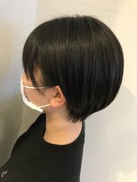 ジップ 緑店(zip)&nbsp;耳かけ丸みショート×20代ナチュラル