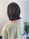 ナチュラルハイライト 外ハネボブ くびれミディ