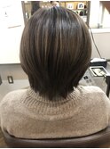 ベージュ系ショートボブ