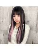 ピンクハイライトでギャルちゃんヘアSHURI 