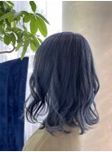 ネイビーカラー#ネイビー#ブルー#ダブルカラー
