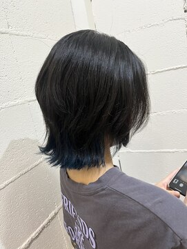 アルート 町田店(aroot) ＊癖を活かしたウルフ×インナーブルー＊