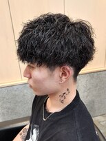 ニアウ 伊勢崎連取店(Niau)&nbsp;ツイストスパイラルパーマ刈り上げマッシュメンズクリームパーマ