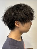 メンズマッシュパーマツイストスパイラルパーマ波巻きパーマ