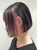 ベレーザ 渋谷(BELEZA)&nbsp;4659艶髪ホワイトピンクインナーカラーニュアンスカラー韓国ヘア