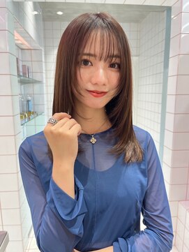 ロンド ストラーダ 心斎橋(Lond strada) マチルダボブ×ピンクベージュ×美髪［髪質改善/縮毛矯正］