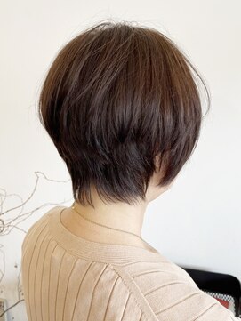 レポヘアー(Repos hair) 大人ガーリー チョコレート プリカール 小顔 丸みショートボブ