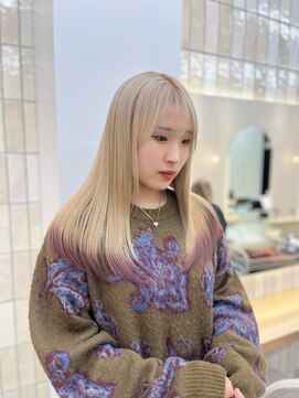 ロンドシェリ 仙台(Lond Cheri) エンドカラー ケアブリーチ ハイトーン デザインカラー 仙台