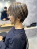 YUICHI限定☆ショートカット＋白髪ぼかしハイライト＋保湿TR￥21,600→21000