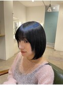 美髪矯正で作る丸みショート