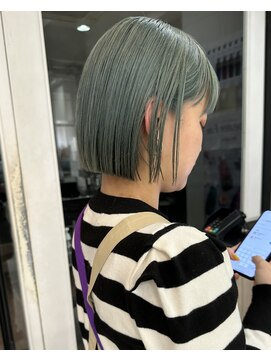 スノッブエモア(SNOB emoi) ミニボブ×ペールグリーン